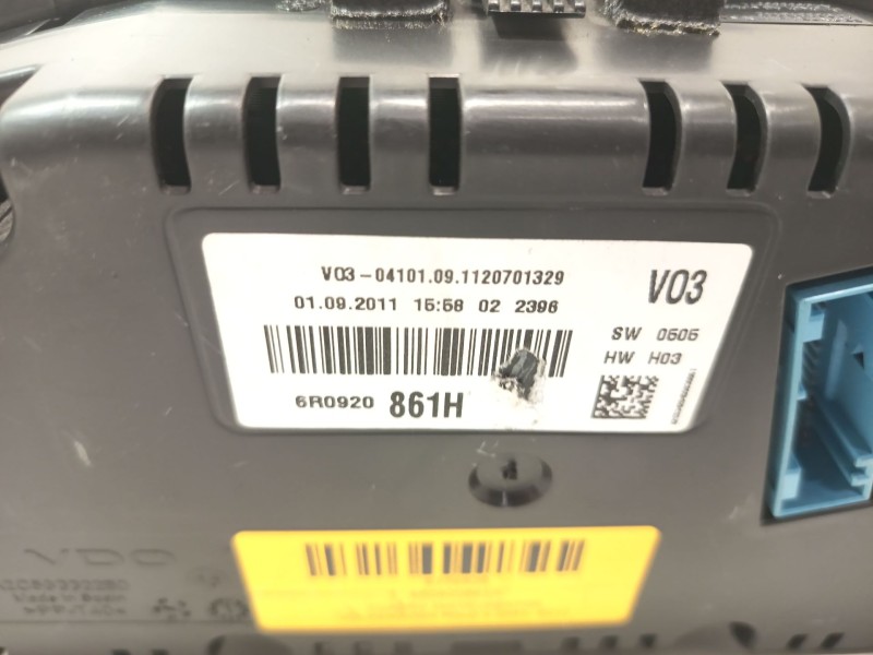 Recambio de cuadro instrumentos para volkswagen polo v (6r1, 6c1) 1.6 tdi referencia OEM IAM 6R0920861H  