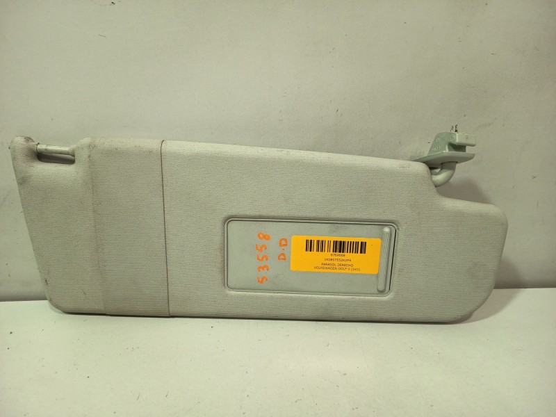 Recambio de parasol derecho para volkswagen golf v (1k1) 1.4 tsi referencia OEM IAM 1K0857552K2F4  