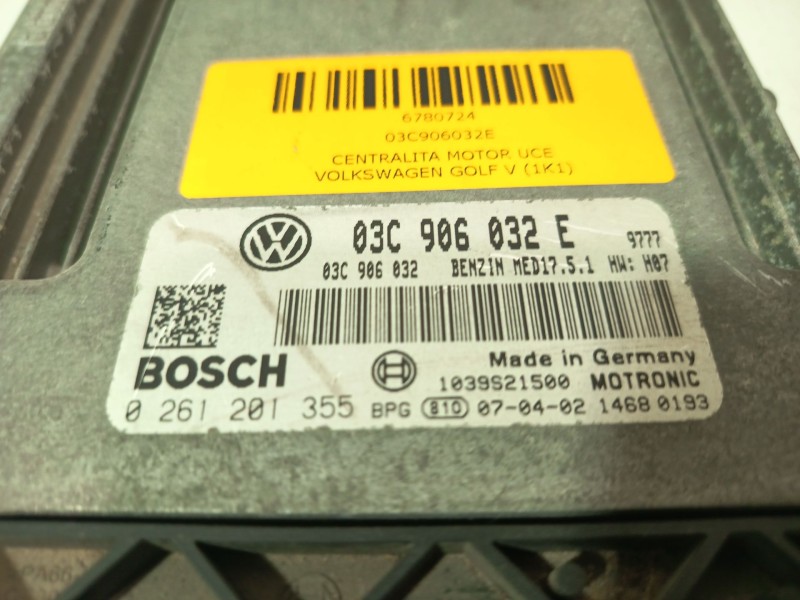 Recambio de centralita motor uce para volkswagen golf v (1k1) 1.4 tsi referencia OEM IAM 03C906032E  
