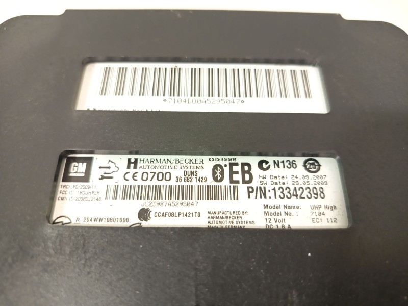 Recambio de modulo electronico para opel astra j (p10) 1.4 (68) referencia OEM IAM 133423  
