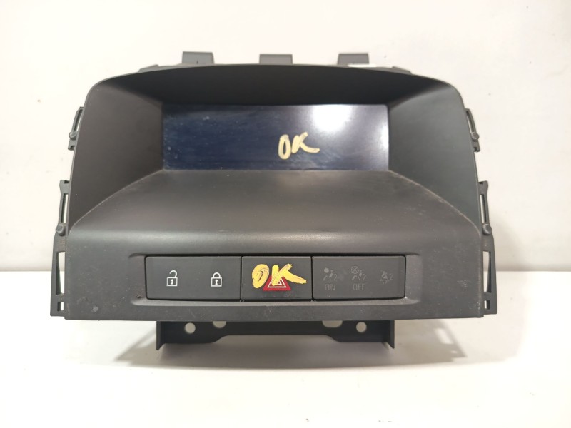 Recambio de pantalla multifuncion para opel astra j (p10) 1.4 (68) referencia OEM IAM 13267984  