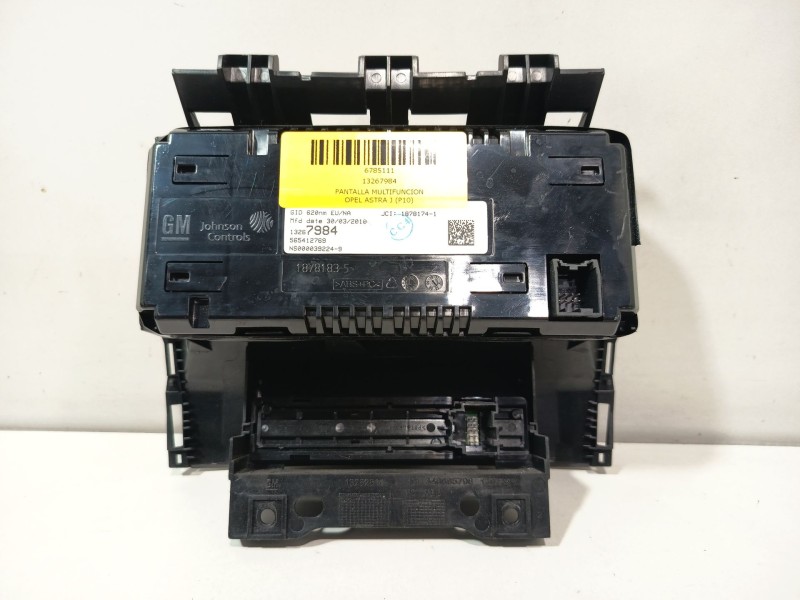 Recambio de pantalla multifuncion para opel astra j (p10) 1.4 (68) referencia OEM IAM 13267984  