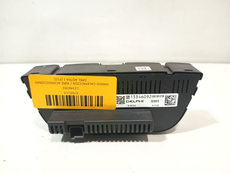 Recambio de mando calefaccion / aire acondicionado para opel astra j (p10) 1.4 (68) referencia OEM IAM 13346092  