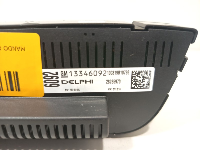 Recambio de mando calefaccion / aire acondicionado para opel astra j (p10) 1.4 (68) referencia OEM IAM 13346092  