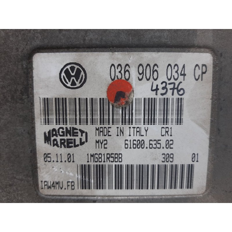 CENTRALITA MOTOR UCE 036906034CP  - imagen 3