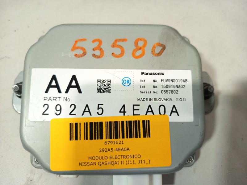 Recambio de modulo electronico para nissan qashqai ii (j11, j11_) 1.6 dci referencia OEM IAM 292A5-4EA0A  