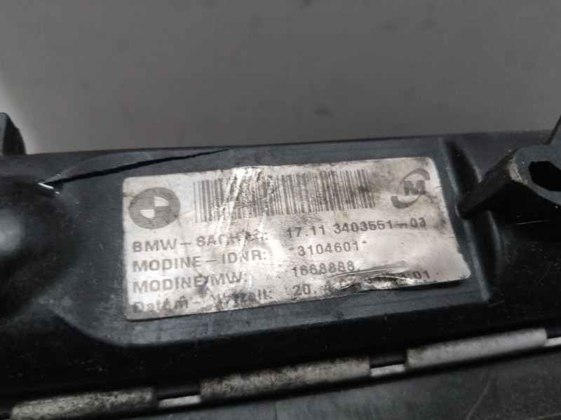 Recambio de radiador agua para bmw x3 (e83) 2.0 d referencia OEM IAM 17113400013 1711340355103 