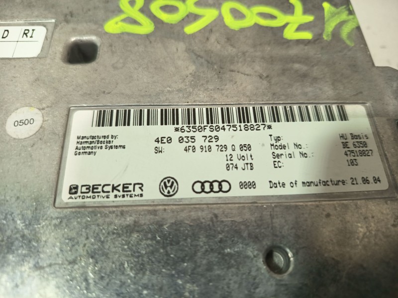 Recambio de modulo electronico para audi a6 berlina (4f2) 3.0 tdi quattro (165kw) referencia OEM IAM 4E0035729  