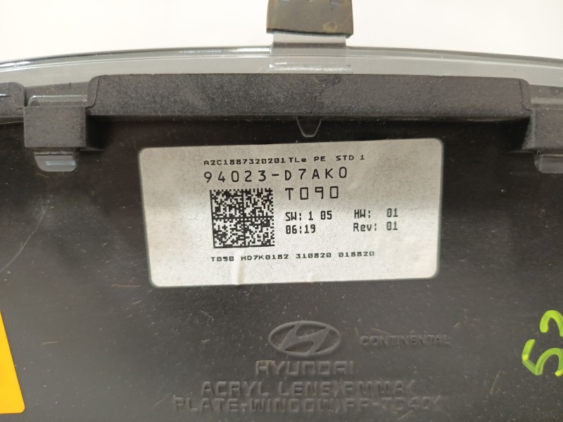 Recambio de cuadro instrumentos para hyundai tucson (tl, tle) 1.6 gdi referencia OEM IAM 94023D7AK0 84710D7AA0TRY 