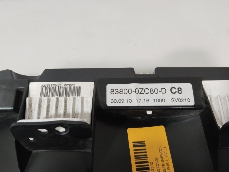 Recambio de cuadro instrumentos para toyota auris (_e15_) 2.0 d-4d (ade150_) referencia OEM IAM 838000ZC80D  