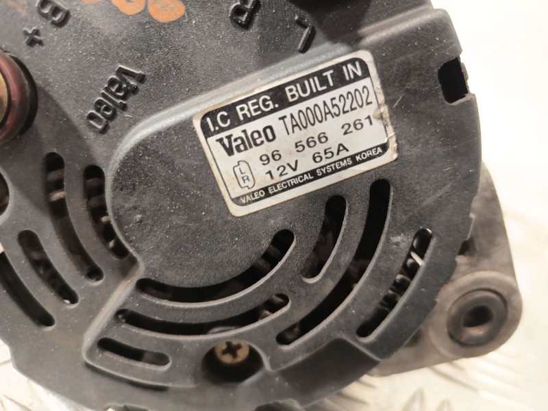 Recambio de alternador para daewoo matiz (m200, m250) 0.8 referencia OEM IAM TA000A52202 96380673 