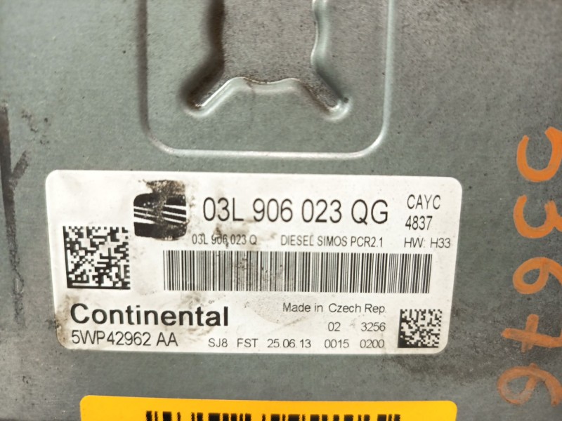 Recambio de centralita motor uce para seat toledo iv (kg3) 1.6 tdi referencia OEM IAM 03L906023QG  
