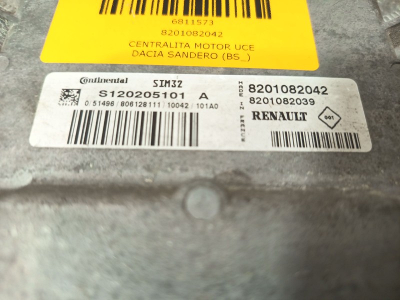 Recambio de centralita motor uce para dacia sandero (bs_) 1.2 16v referencia OEM IAM 8201082042  