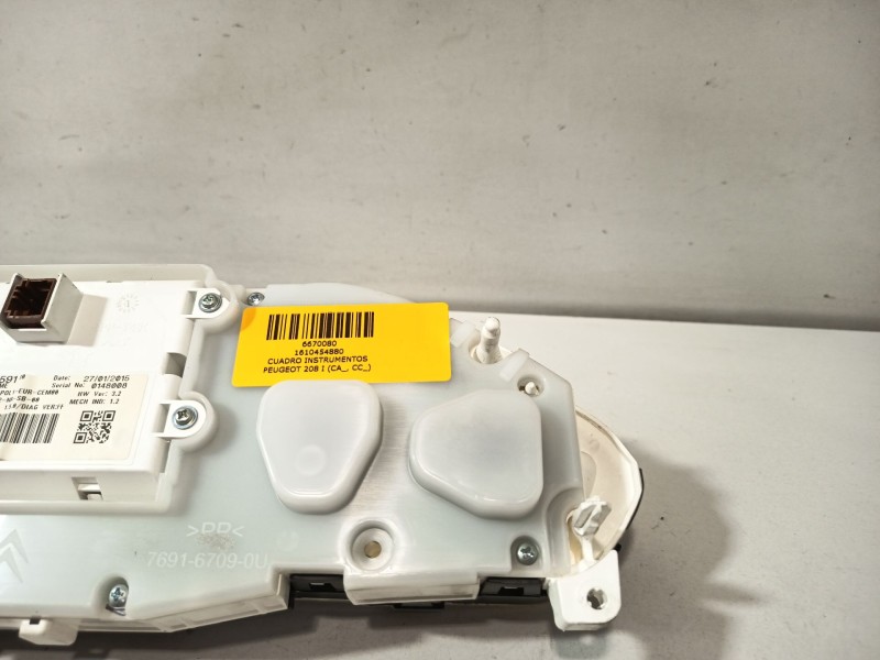 Recambio de cuadro instrumentos para peugeot 208 i (ca_, cc_) 1.2 vti 82 referencia OEM IAM 1610454880  