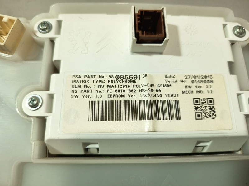 Recambio de cuadro instrumentos para peugeot 208 i (ca_, cc_) 1.2 vti 82 referencia OEM IAM 1610454880  