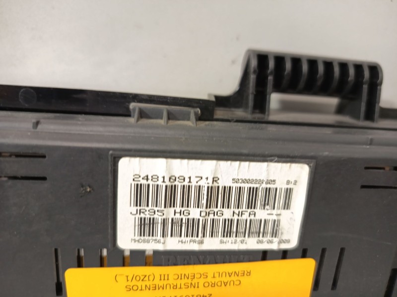 Recambio de cuadro instrumentos para renault scénic iii (jz0/1_) 1.5 dci referencia OEM IAM 248109171R  