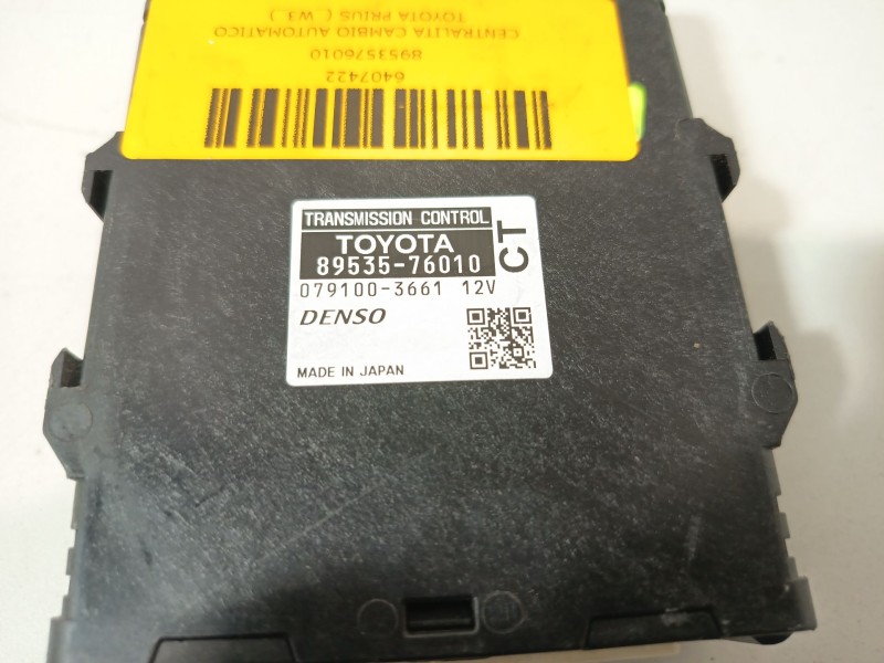 Recambio de centralita cambio automatico para toyota prius (_w3_) 1.8 hybrid (zvw3_) referencia OEM IAM 8953576010  