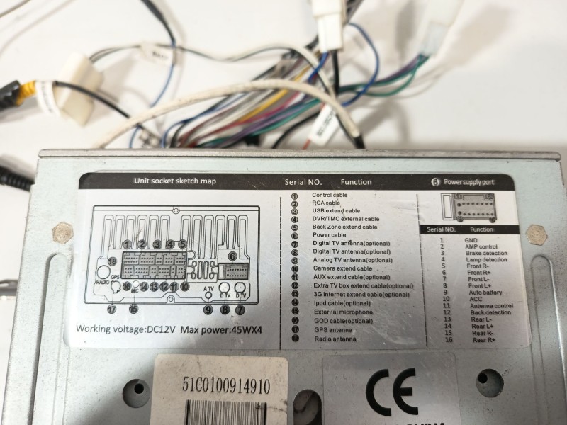 Recambio de sistema audio / radio cd para toyota prius (_w3_) 1.8 hybrid (zvw3_) referencia OEM IAM 51C0100914910  