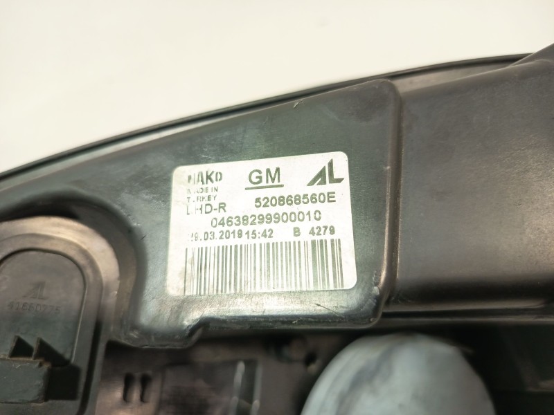 Recambio de faro derecho para opel combo furgoneta/monovolumen (x12) 1.3 cdti (b05) referencia OEM IAM 95526867  