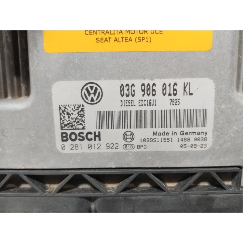 CENTRALITA MOTOR UCE 0281012922  - imagen 4