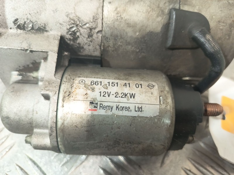 Recambio de motor arranque para ssangyong rodius i 2.7 xdi referencia OEM IAM 6611514101  