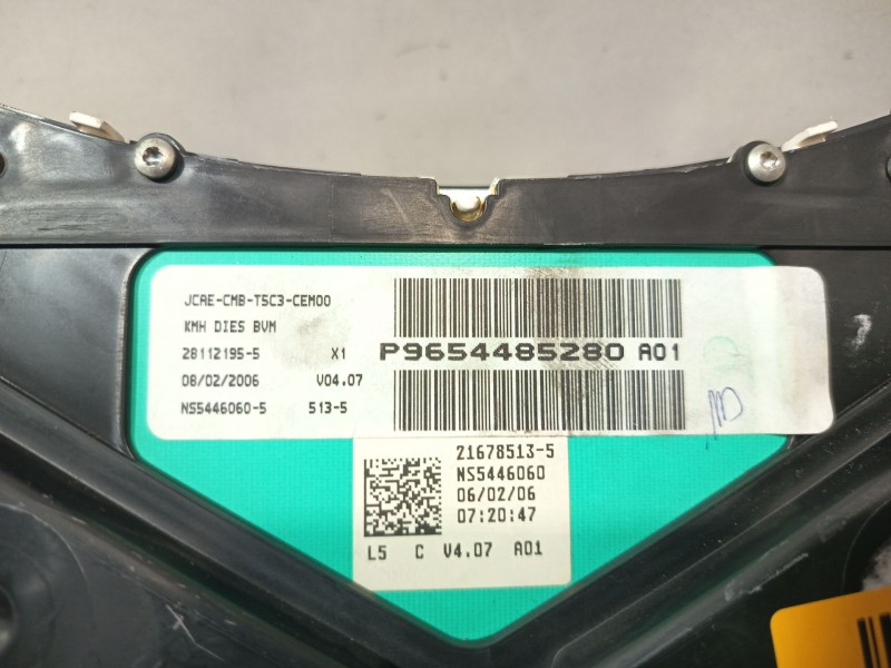 Recambio de cuadro instrumentos para peugeot 307 break/sw (s2) sw referencia OEM IAM P9654485280  
