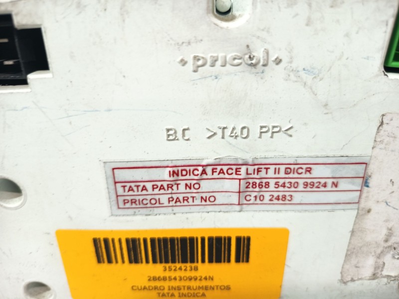 Recambio de cuadro instrumentos para tata indica idi referencia OEM IAM 286854309924N  