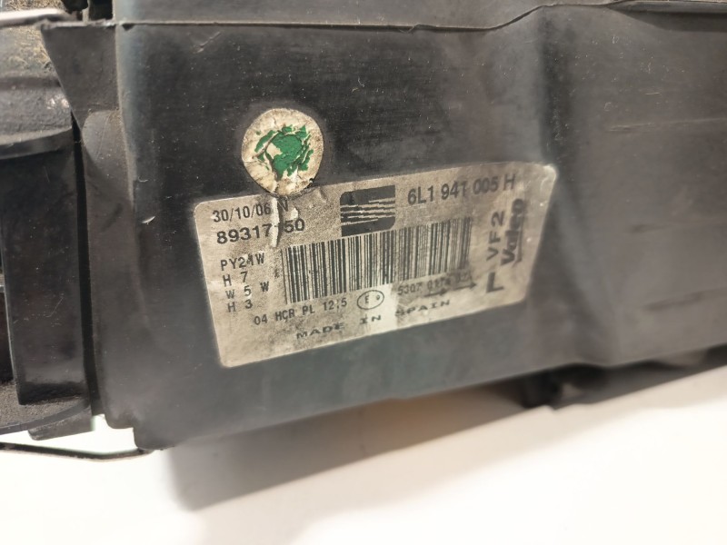 Recambio de faro izquierdo para seat ibiza iii (6l1) 1.9 tdi referencia OEM IAM 6L1941751B  