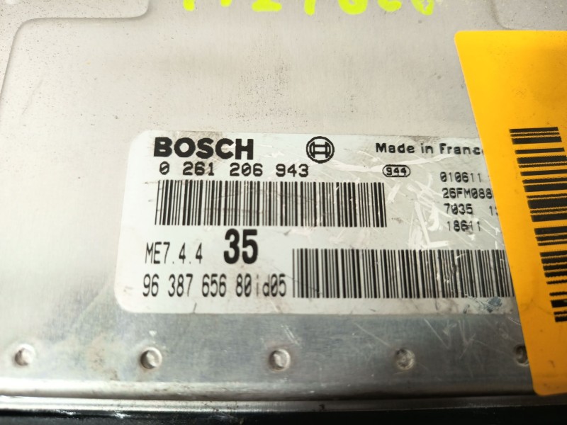 Recambio de centralita motor uce para peugeot 307 (3a/c) 1.6 16v referencia OEM IAM 0261206943  