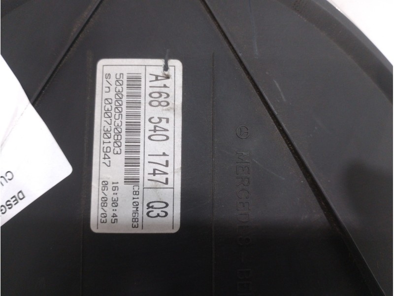 Recambio de cuadro instrumentos para mercedes-benz clase a (w168) 190 (168.032) referencia OEM IAM 1685401747  