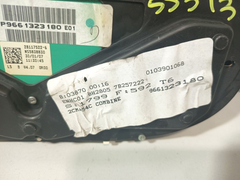 Recambio de cuadro instrumentos para peugeot 307 (3a/c) 2.0 hdi 135 referencia OEM IAM P9661323180E01  