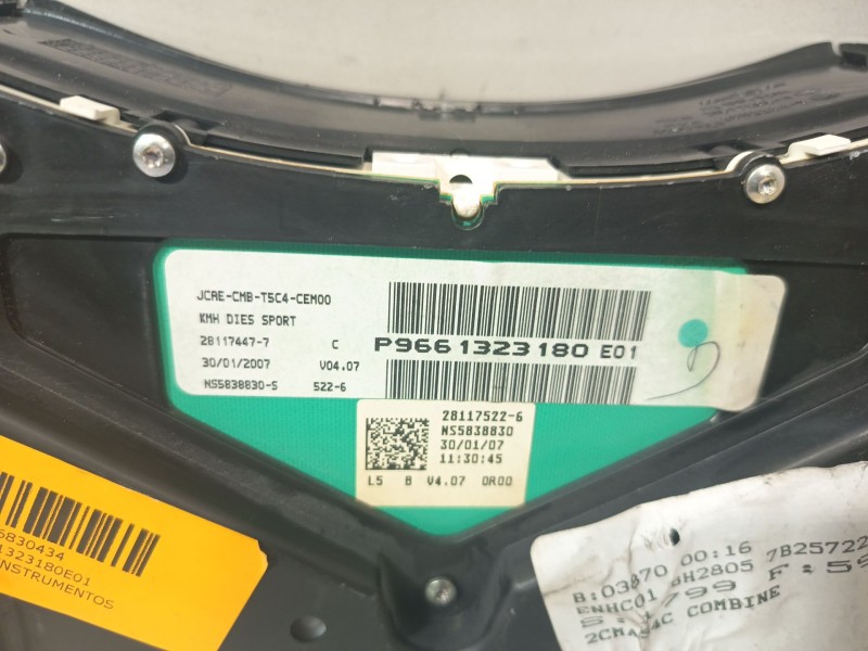 Recambio de cuadro instrumentos para peugeot 307 (3a/c) 2.0 hdi 135 referencia OEM IAM P9661323180E01  