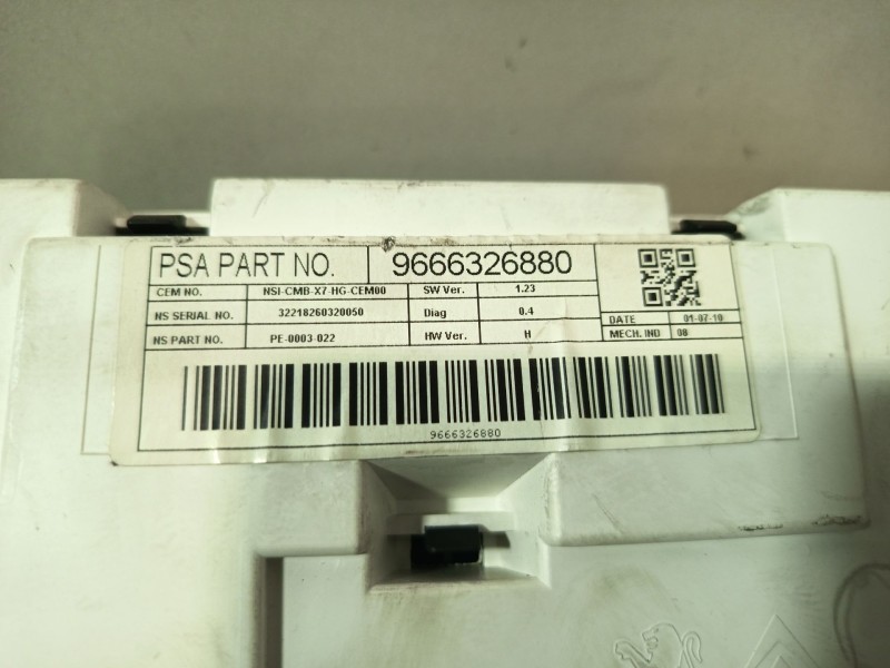 Recambio de cuadro instrumentos para citroën c5 iii (rd_) 2.0 hdi 165 referencia OEM IAM 9666326880  