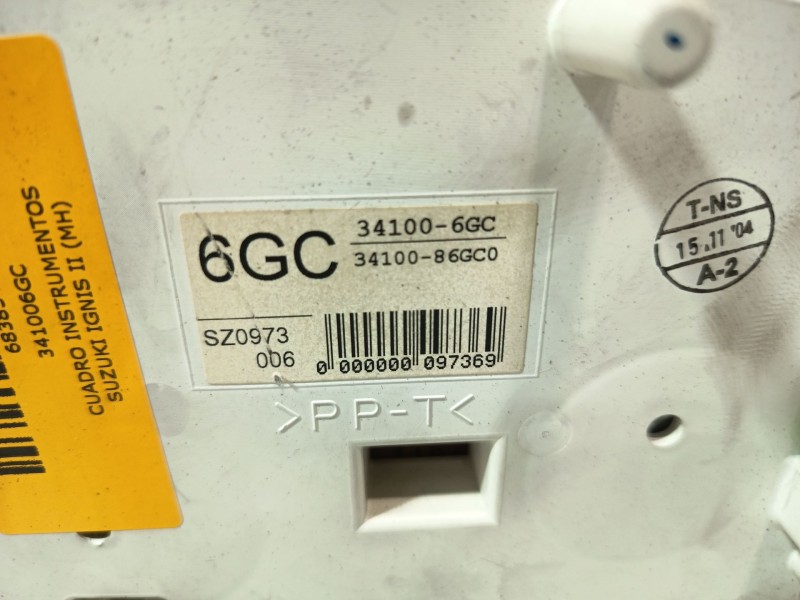 Recambio de cuadro instrumentos para suzuki ignis ii (mh) 1.3 ddis (rm413d) referencia OEM IAM 341006GC  