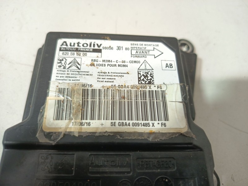 Recambio de centralita airbag para citroën c-elysee (dd_) 1.6 bluehdi 100 referencia OEM IAM 9805630180  