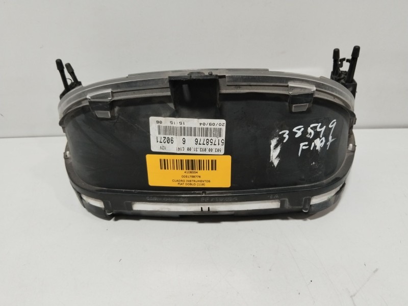 Recambio de cuadro instrumentos para fiat doblo (119) 1.9 jtd family referencia OEM IAM 0051758776  