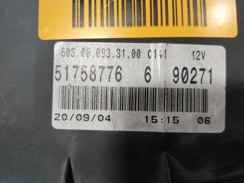 Recambio de cuadro instrumentos para fiat doblo (119) 1.9 jtd family referencia OEM IAM 0051758776  