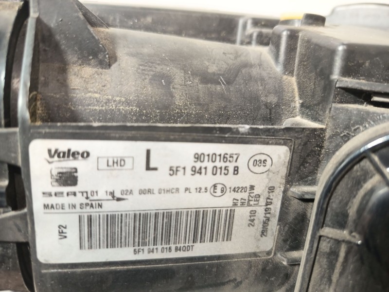 Recambio de faro izquierdo para seat leon (5f1) 1.5 tgi referencia OEM IAM 5F1941015B  