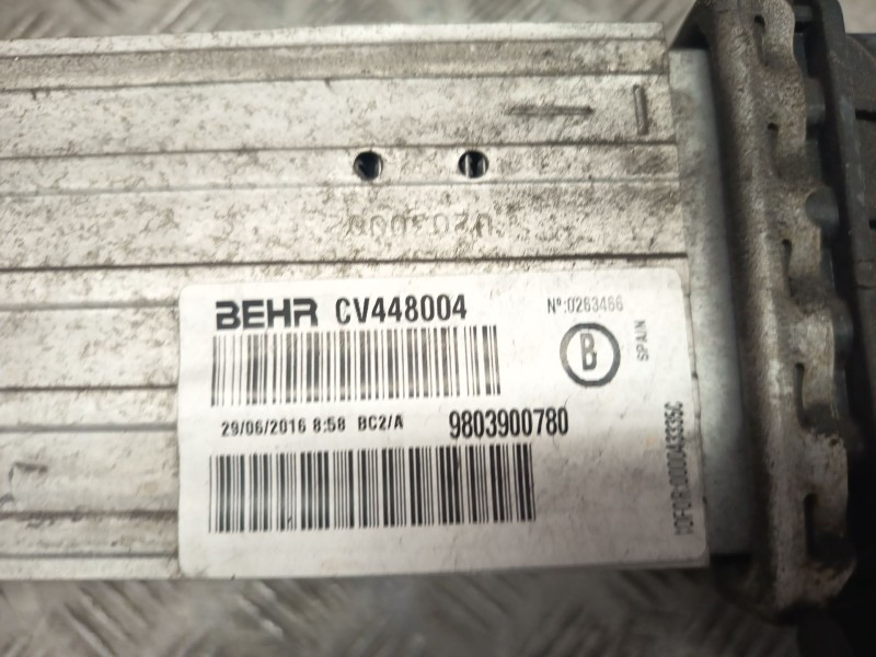 Recambio de intercooler para citroën c-elysee (dd_) 1.6 bluehdi 100 referencia OEM IAM 9803900780  