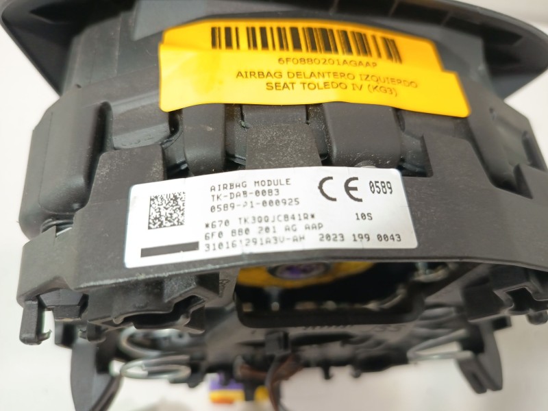 Recambio de airbag delantero izquierdo para seat toledo iv (kg3) 1.6 tdi referencia OEM IAM 6F0880201AGAAP 5P0880201AS1MM 