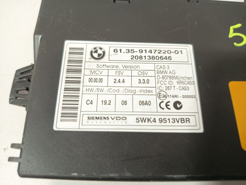 Recambio de modulo electronico para bmw 1 (e87) 116 i referencia OEM IAM 5WK49513VBR  
