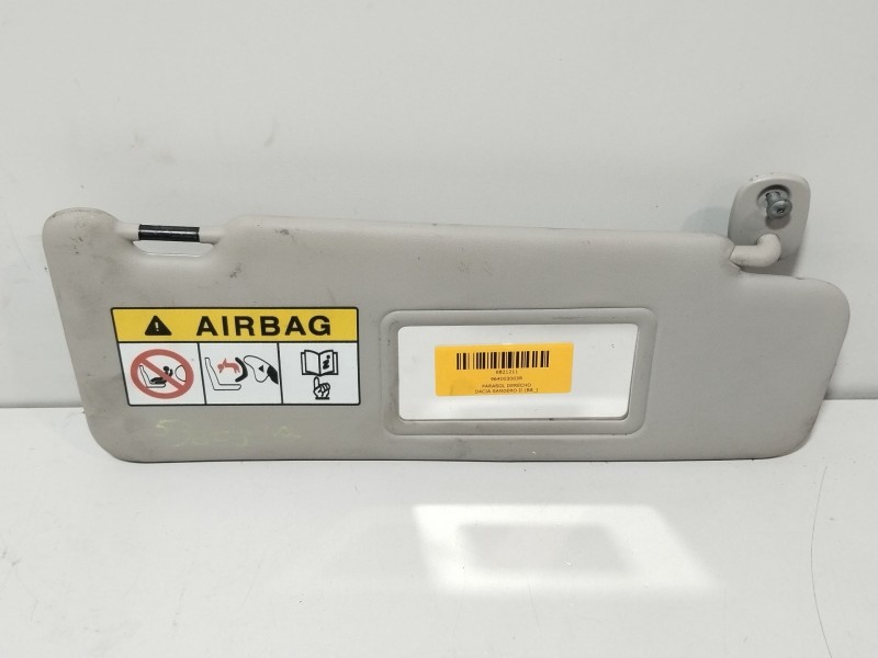 Recambio de parasol derecho para dacia sandero ii (b8_) tce 90 (b8m1, b8ma) referencia OEM IAM 964003003R  