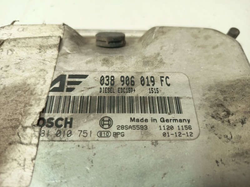 Recambio de centralita motor uce para seat alhambra (7v8, 7v9) 1.9 tdi referencia OEM IAM 038906019FC  