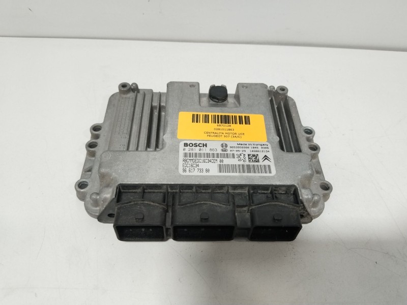 Recambio de centralita motor uce para peugeot 307 (3a/c) 1.6 hdi referencia OEM IAM 0281011863  