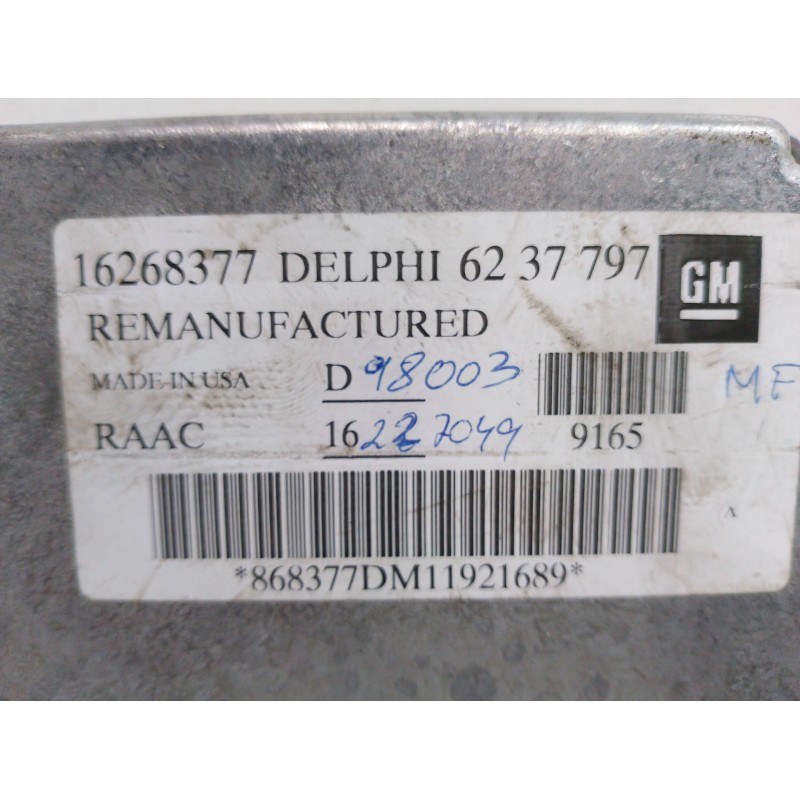 CENTRALITA MOTOR UCE 16268377 6237797  - imagen 2