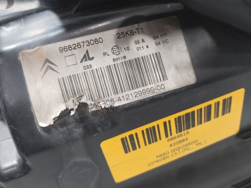 Recambio de faro izquierdo para citroën c3 i (fc_, fn_) 1.4 i referencia OEM IAM 620885  