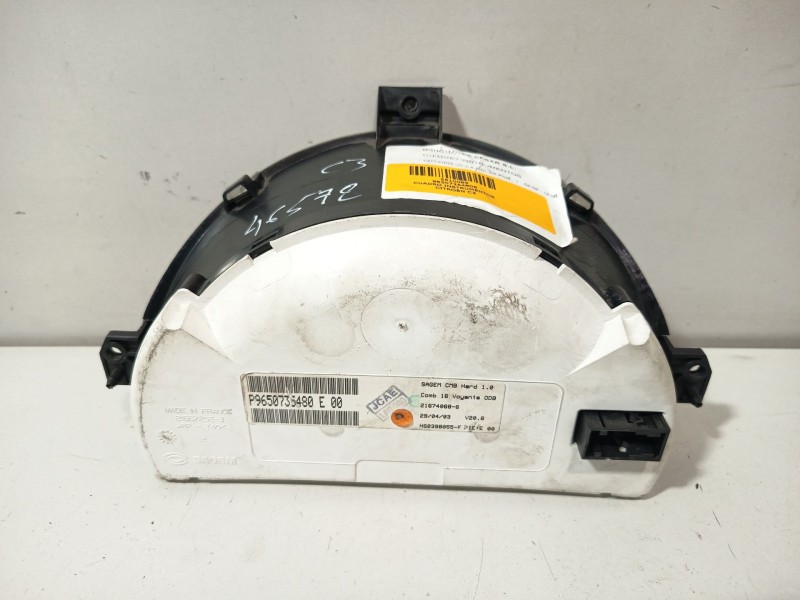 Recambio de cuadro instrumentos para citroën c3 1.4 hdi sx plus referencia OEM IAM 9650735480E  