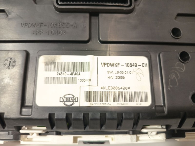 Recambio de cuadro instrumentos para nissan nv200 furgoneta e-nv (me0n) referencia OEM IAM VPDWKF10849CH  