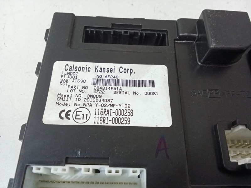 Recambio de modulo electronico para nissan nv200 furgoneta e-nv (me0n) referencia OEM IAM 284B14FA1A  