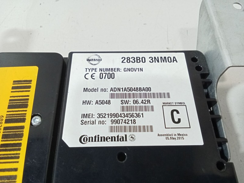 Recambio de modulo electronico para nissan nv200 furgoneta e-nv (me0n) referencia OEM IAM 283B03NM0A  